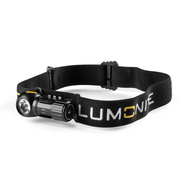 Lumonite Pixel V2 hodelykt med pannebånd.